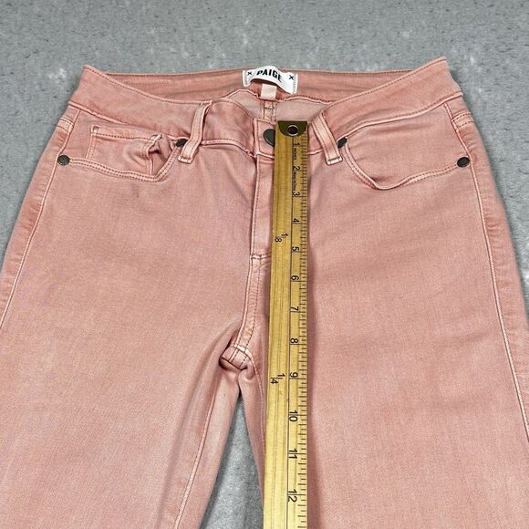 Paige Jeans Womens Size 28 Faded Petal Pink Verdugo Ankle Jeans Pockets - Picture 6 of 15